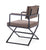 Vig Furniture Modrest Cosme Modern Brown Leatherette Dining Armchair | Modishstore | Armchairs-2