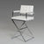 Vig Furniture Modrest Coppola Modern White Leatherette Bar Stool | Modishstore | Bar Stools