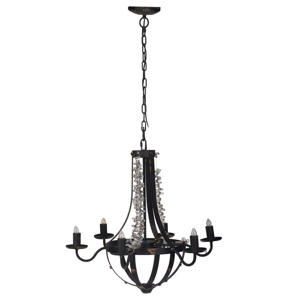 A&B Home Tamsin Beads 6-Light Chandelier