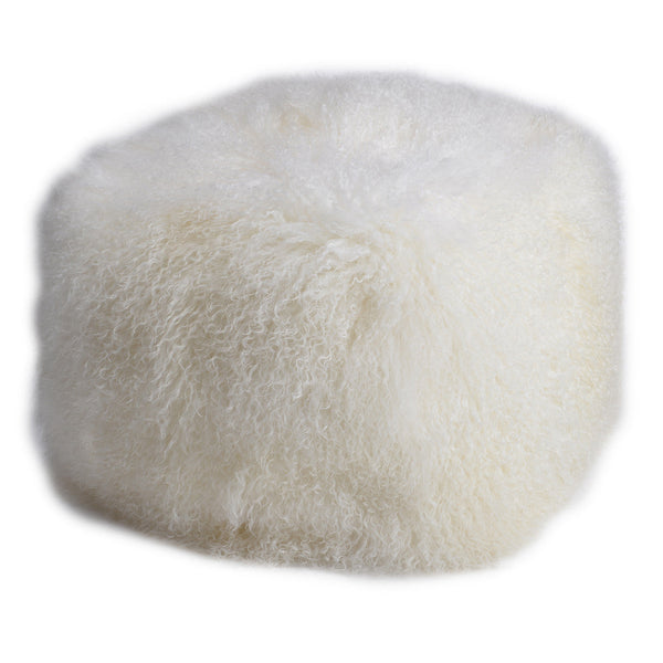 A&B Home Mongolia Lamb Fur Cube
