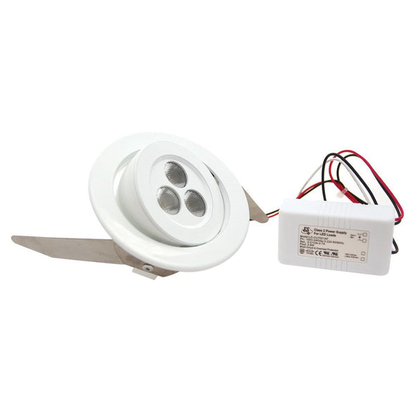 Cal Lighting 415-9-40D3K-WH 9W Led Recess Light  Driver Included | Modishstore | Wall Lamps