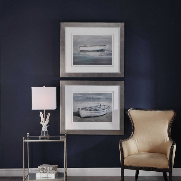 Uttermost Anchored by The Beach Framed Prints Set of 2 | Modishstore | Wall Art