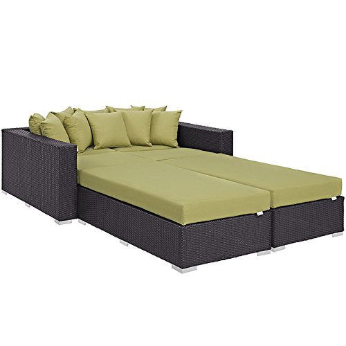 Modway Convene 4 Piece Outdoor Patio Daybed | Outdoor Patio Daybed | Modishstore-11