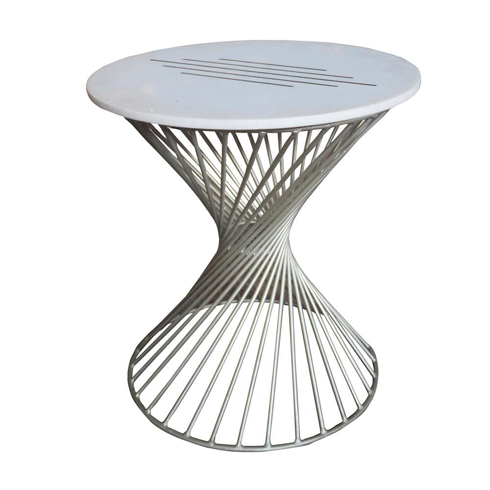 A&B Home Marble Side Table - 42928