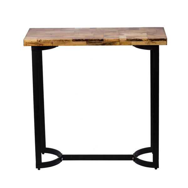 A&B Home Weathered Wood Console Table