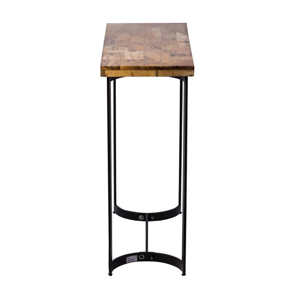 A&B Home Weathered Wood Console Table
