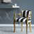 A&B Home Glamorous Gold Finish Arm Chair
