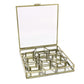 HomArt Monroe Honeycomb Divided Box - Brass-5