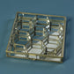 HomArt Monroe Honeycomb Divided Box - Brass | Modishstore | Decorative Boxes