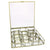 HomArt Monroe Honeycomb Divided Box - Brass-3