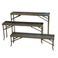HomArt Fireplace Pillar Racks - Set of 3 - Natural-2