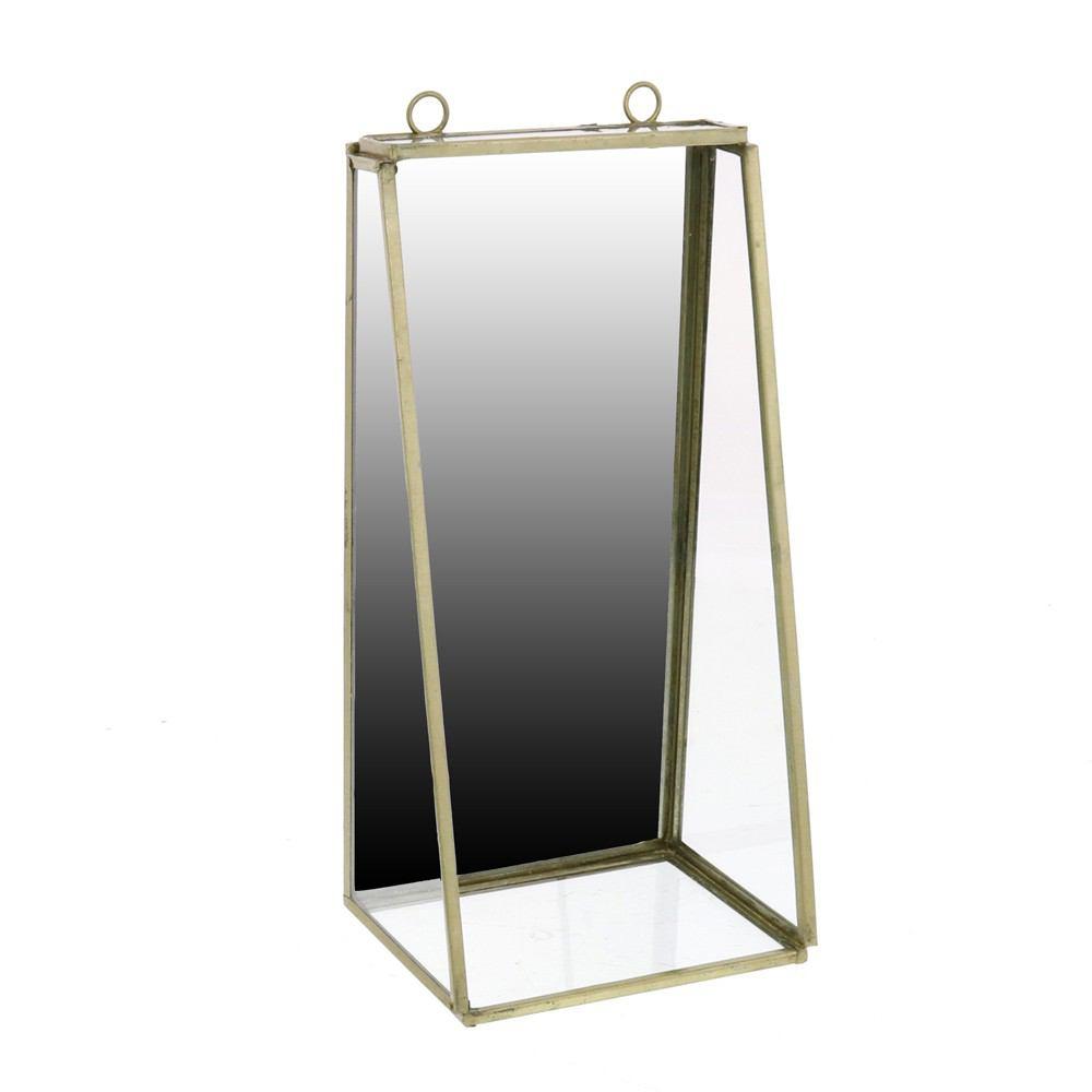HomArt Monroe Mirror with Shelf - Brass - Small-3