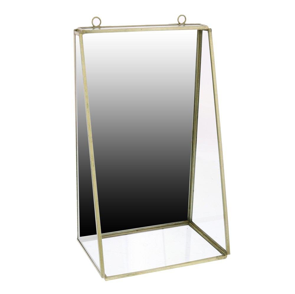 HomArt Monroe Mirror with Shelf - Brass - Med-4