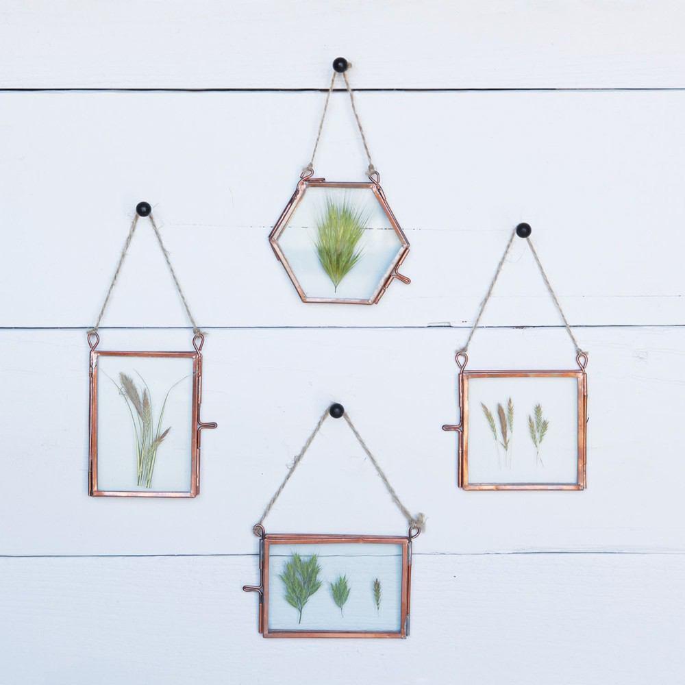 HomArt Cornell Ornament Frame - Rectangle - Wallet - Copper - Set of 4-3