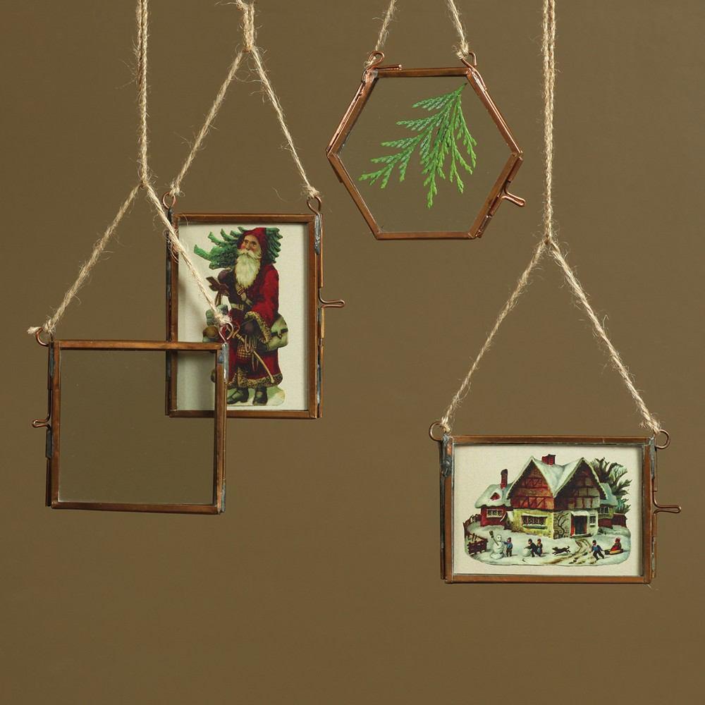 HomArt Cornell Ornament Frame - Hexagon - Copper - Set of 4 - Feature Image-2