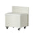 A&B Home White Dressing Table with Mobile Cabinet