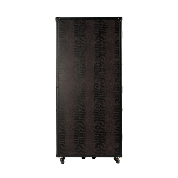 A&B Home Luxury Wine Cabinet on Wheels