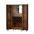 A&B Home Luxury Wine Cabinet on Wheels