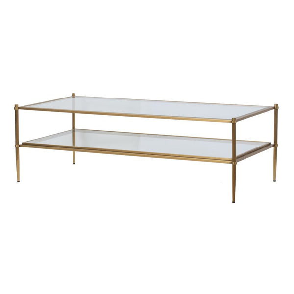 A&B Home Modern Brass Coffee Table