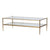 A&B Home Modern Brass Coffee Table