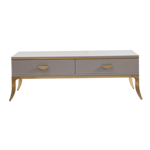 A&B Home Matte Gray Finished Coffee Table