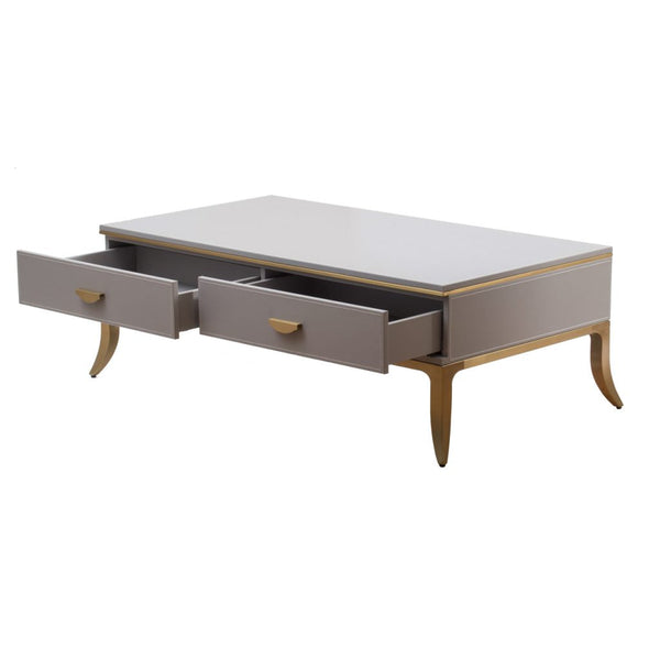 A&B Home Matte Gray Finished Coffee Table