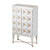 A&B Home Cream and White Traditional Wine Cabinet