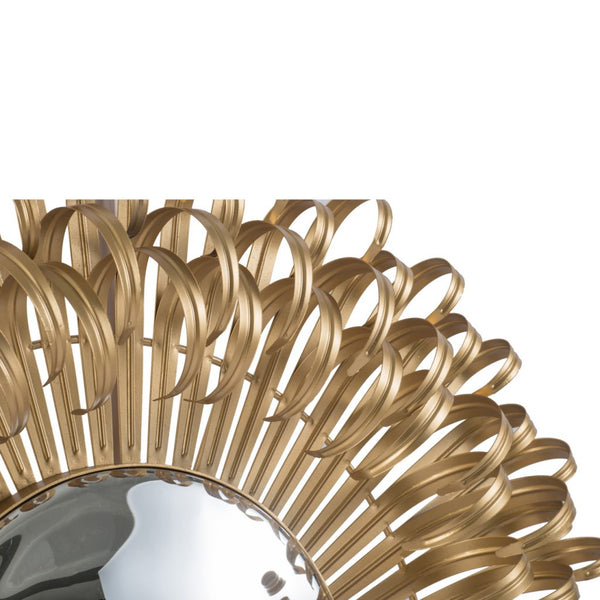 A&B Home Golden Finish Sunburst Wall Decor