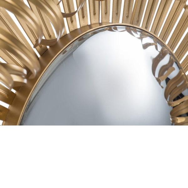 A&B Home Golden Finish Sunburst Wall Decor