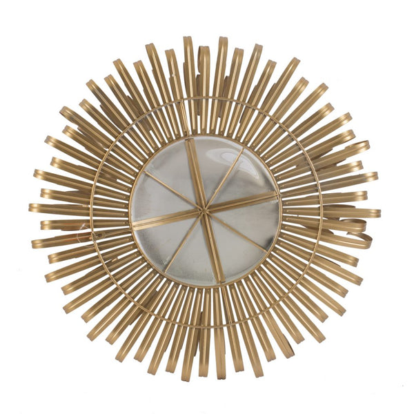 A&B Home Golden Finish Sunburst Wall Decor