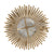 A&B Home Golden Finish Sunburst Wall Decor