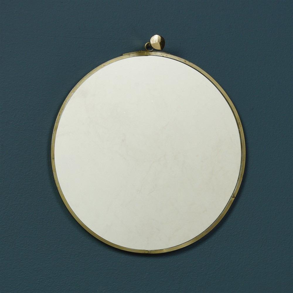 HomArt Monroe Round Mirror - Brass - Set of 4-5