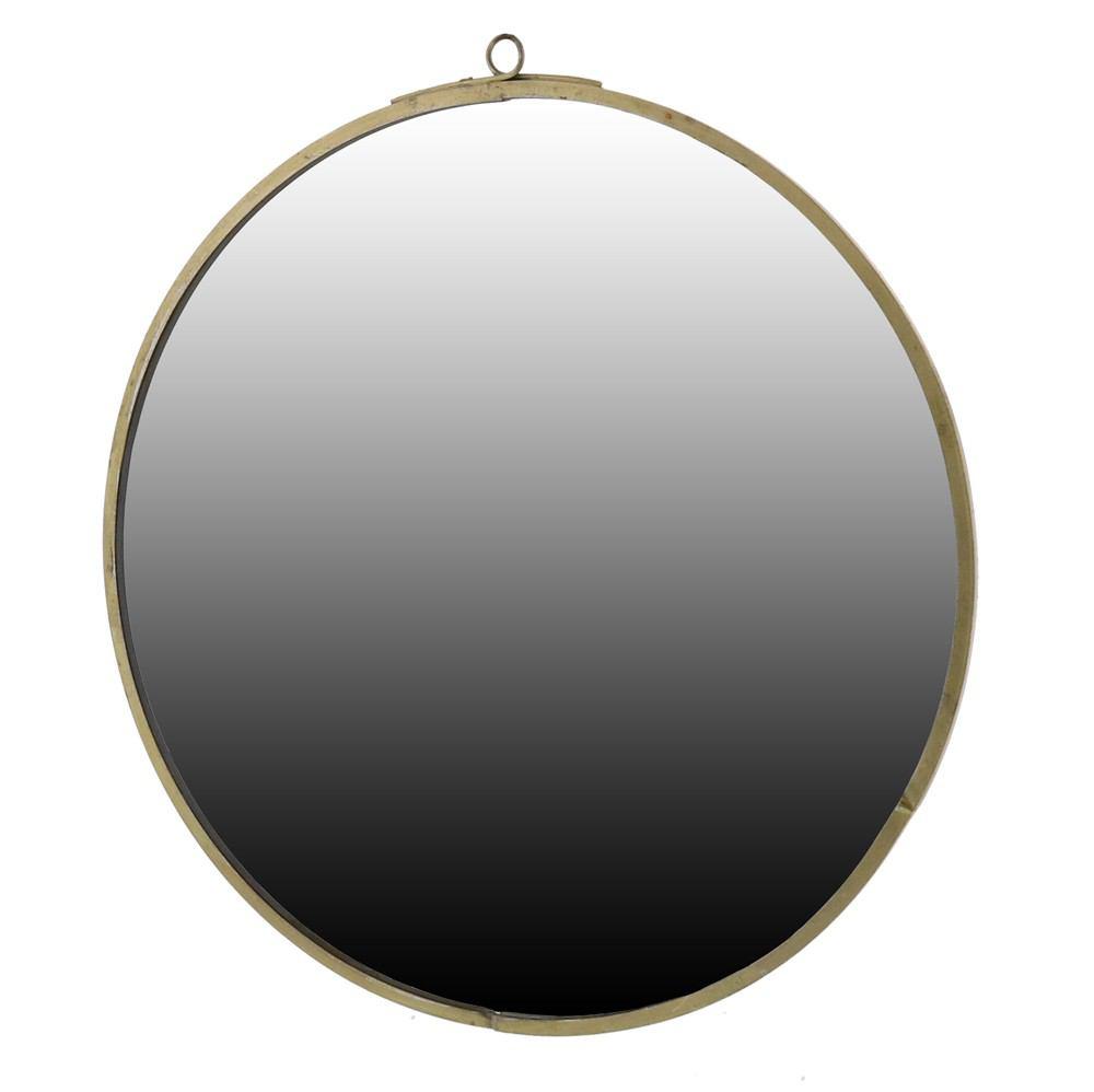 HomArt Monroe Round Mirror - Brass - Small-3