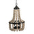A&B Home Large Beaded 4-Light Chandelier