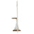 A&B Home Elegant Distressed White Finish Mirror
