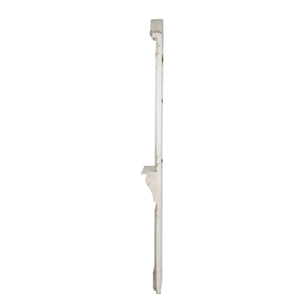 A&B Home Distressed White Finish Mirror