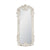 A&B Home Distressed White Mirror with Durable Wood Frame