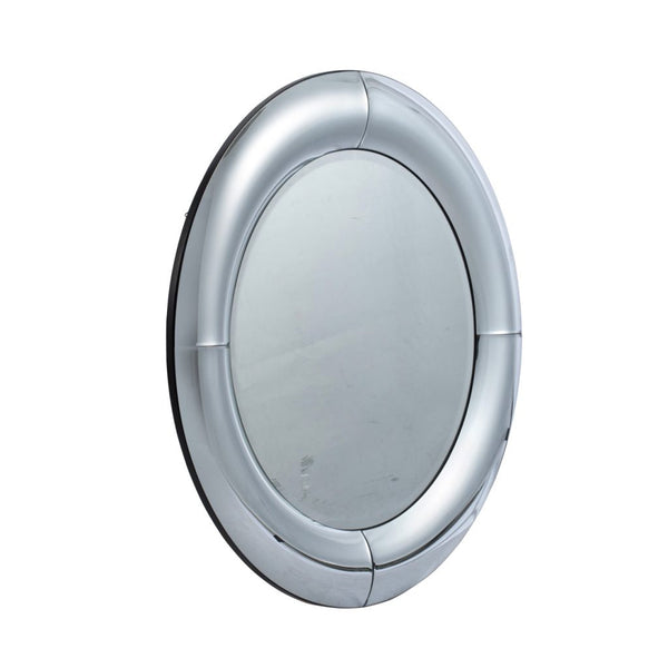 A&B Home Silver Curved Wall Mirror