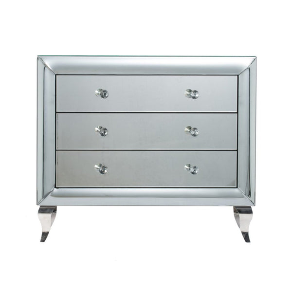 A&B Home Silver Curved Chest