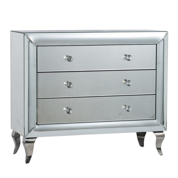 A&B Home Silver Curved Chest