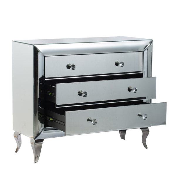 A&B Home Silver Curved Chest