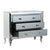A&B Home Silver Curved Chest