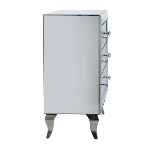 A&B Home Silver Curved Chest