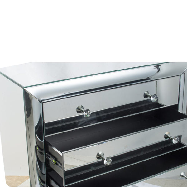 A&B Home Silver Curved Chest