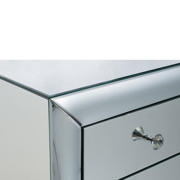 A&B Home Silver Curved Chest