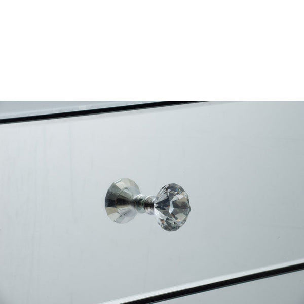 A&B Home Silver Curved Chest