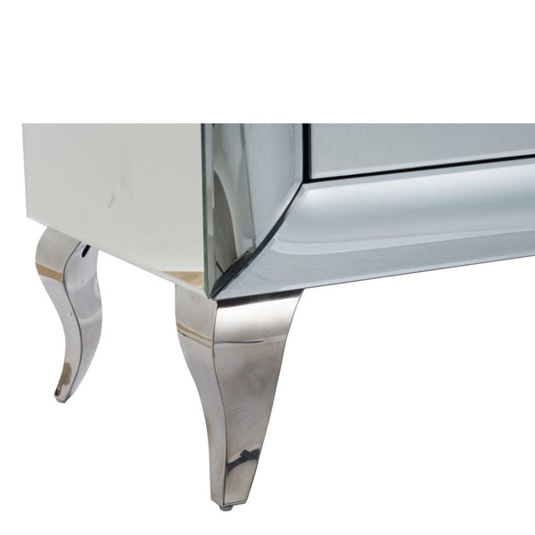 A&B Home Silver Curved Chest