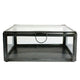 HomArt Pierre Leaded Glass Case - Square - Small - Zinc-3