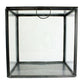 HomArt Pierre Leaded Glass Case - Square - Zinc-4
