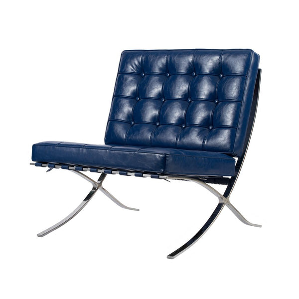 A&B Home Blue Barcelona Chair